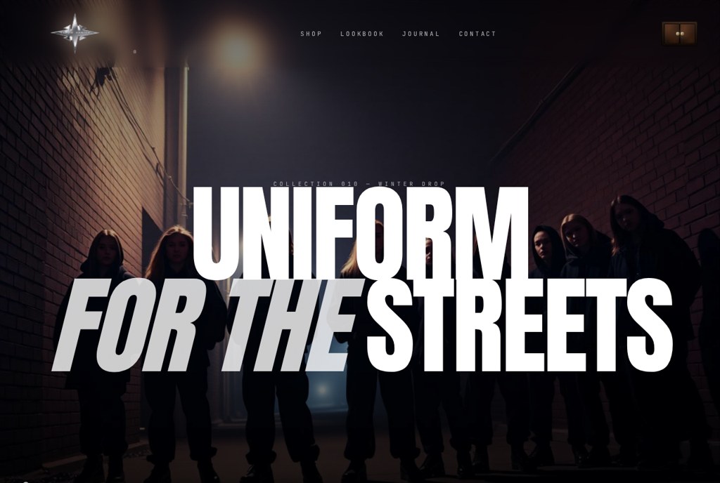 Street Uniform Vibes website screenshot